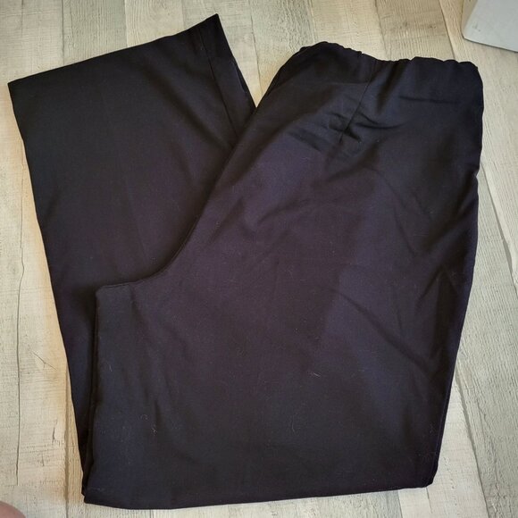 Talbots Womens Black Pull-On Pants 18W Polyester/Spandex - Picture 1 of 4